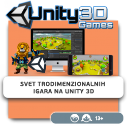 Svet trodimenzionalnih igara na Unity 3D - KIBERone. Škola digitalne pismenosti. Programiranje za decu. IT edukacija dece. Belgrade